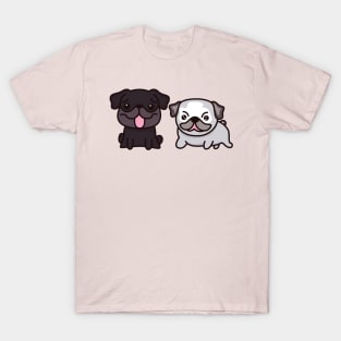 Cute Pug With French Bulldog T-Shirt
